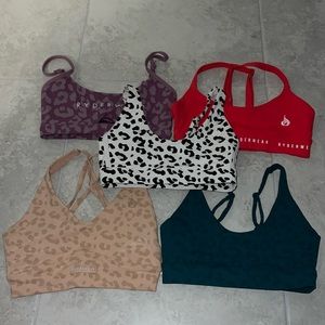 Ryderwear sports bras. XS. No padding. 5 sports bras for  $35.